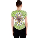 Mandala Model Figure Graphics Crew Neck Crop Top View2