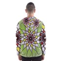 Mandala Model Figure Graphics Hooded Windbreaker (Men) View2