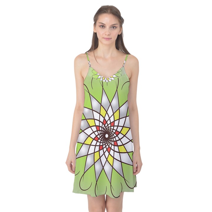 Mandala Model Figure Graphics Camis Nightgown