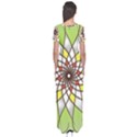 Mandala Model Figure Graphics Short Sleeve Maxi Dress View2