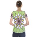 Mandala Model Figure Graphics Short Sleeve Front Detail Top View2