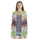 Mandala Model Figure Graphics Drape Collar Cardigan View1