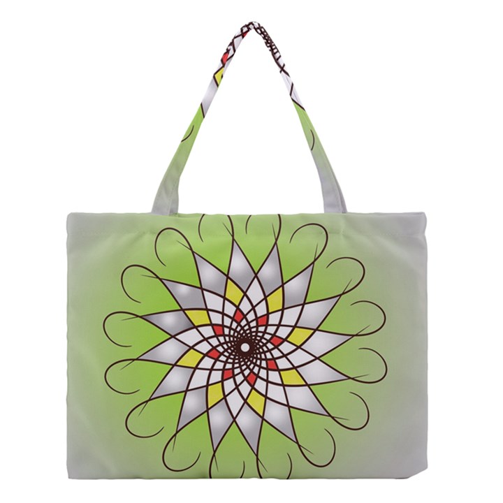 Mandala Model Figure Graphics Medium Tote Bag