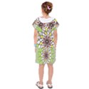 Mandala Model Figure Graphics Kids  Drop Waist Dress View2