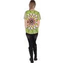 Mandala Model Figure Graphics Women s V-Neck Scrub Top View4