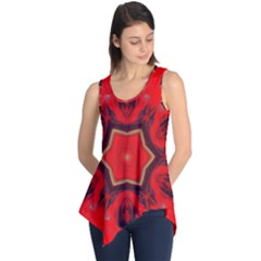 Chakra Art Heart Healing Red Sleeveless Tunic by Simbadda