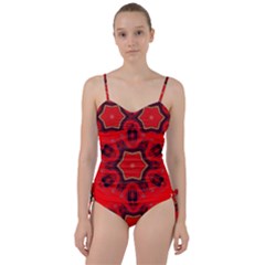 Chakra Art Heart Healing Red Sweetheart Tankini Set by Simbadda