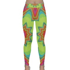 Abstract Art Abstract Background Pattern Classic Yoga Leggings by Simbadda