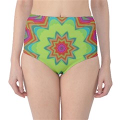 Abstract Art Abstract Background Pattern Classic High-waist Bikini Bottoms by Simbadda