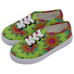 Abstract Art Abstract Background Pattern Kids  Classic Low Top Sneakers