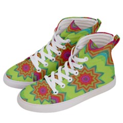 Abstract Art Abstract Background Pattern Men s Hi-top Skate Sneakers