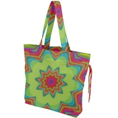 Abstract Art Abstract Background Pattern Drawstring Tote Bag