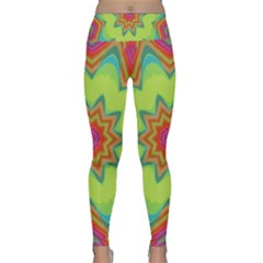 Abstract Art Abstract Background Pattern Lightweight Velour Classic Yoga Leggings by Simbadda