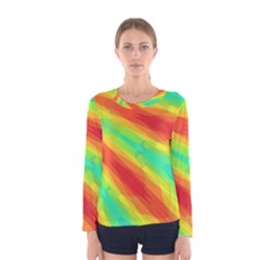 Graphic Kaleidoscope Geometric Women s Long Sleeve Tee