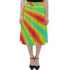 Graphic Kaleidoscope Geometric Classic Midi Skirt