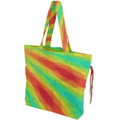 Graphic Kaleidoscope Geometric Drawstring Tote Bag