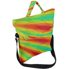 Graphic Kaleidoscope Geometric Fold Over Handle Tote Bag