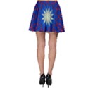 Mandala Abstract Fractal Patriotic Skater Skirt View2