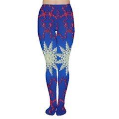 Mandala Abstract Fractal Patriotic Tights by Simbadda