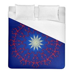 Mandala Abstract Fractal Patriotic Duvet Cover (full/ Double Size) by Simbadda