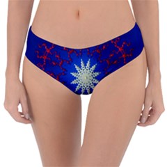 Mandala Abstract Fractal Patriotic Reversible Classic Bikini Bottoms by Simbadda