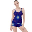 Mandala Abstract Fractal Patriotic Boyleg Tankini Set  View1