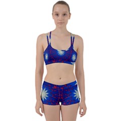 Mandala Abstract Fractal Patriotic Perfect Fit Gym Set by Simbadda