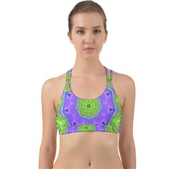 Abstract Art Colorful Back Web Sports Bra