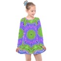 Abstract Art Colorful Kids  Long Sleeve Dress View1