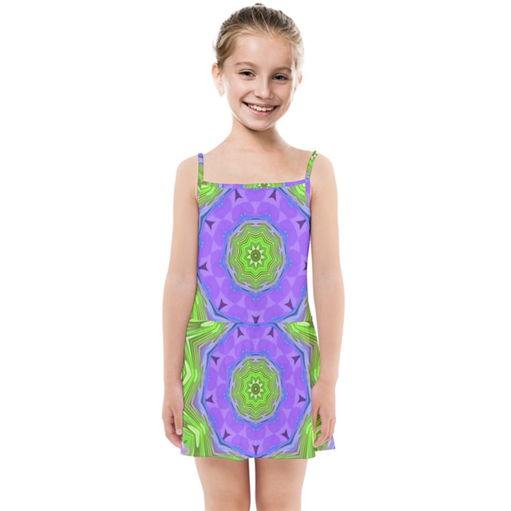 Abstract Art Colorful Kids Summer Sun Dress