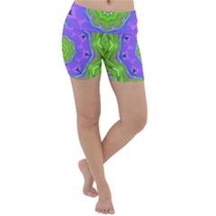 Abstract Art Colorful Lightweight Velour Yoga Shorts