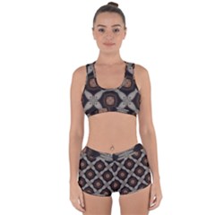 Texture Background Pattern Racerback Boyleg Bikini Set by Simbadda