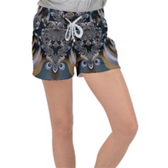 Art Pattern Fractal Art Artwork Design Women s Velour Lounge Shorts