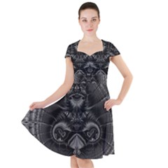 Art Artwork Fractal Digital Art Cap Sleeve Midi Dress