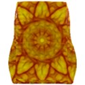 Kaleidoscope Floral Mandala Yellow Car Seat Back Cushion  View2