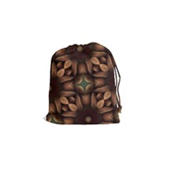 Pattern Moroccan Print Geometric Drawstring Pouch (small) by Simbadda