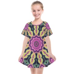 Abstract Art Abstract Background Kids  Smock Dress by Simbadda