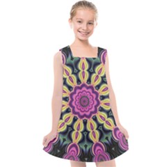 Abstract Art Abstract Background Kids  Cross Back Dress