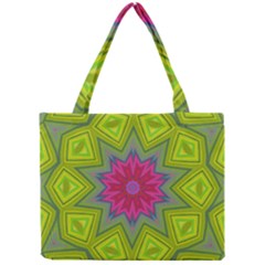 Green Pink Abstract Art Abstract Background Mini Tote Bag