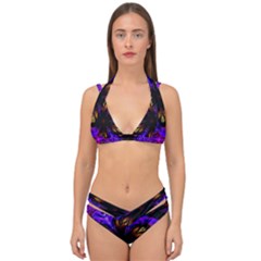 Abstract Art Abstract Background Double Strap Halter Bikini Set by Simbadda