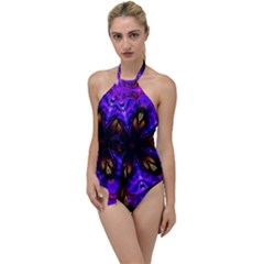 Abstract Art Abstract Background Go With The Flow One Piece Swimsuit