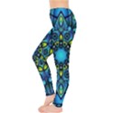 Mandala Blue Abstract Circle Leggings  View3