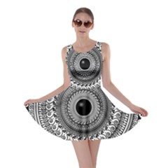 Graphic Design Round Geometric Skater Dress by Simbadda