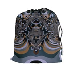 Fractal Art Artwork Design Drawstring Pouch (xxl) by Simbadda