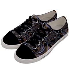 Fractal Art Artwork Design Men s Low Top Canvas Sneakers by Simbadda