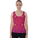 Flower Wheel Chakra Mandala Modern Velvet Tank Top View1