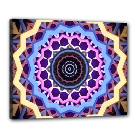 Mandala Art Design Pattern Canvas 20  X 16  (stretched) by Simbadda