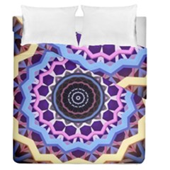 Mandala Art Design Pattern Duvet Cover Double Side (queen Size) by Simbadda