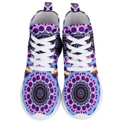 Mandala Art Design Pattern Women s Lightweight High Top Sneakers by Simbadda