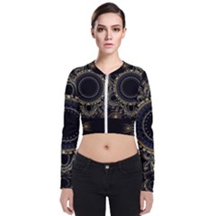 Fractal Mandala Intricate Zip Up Bomber Jacket by Simbadda